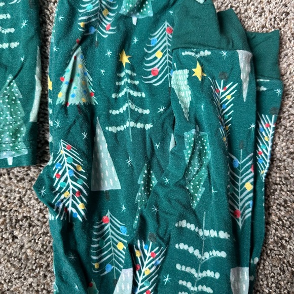 Little Sleepies Twinkling Trees Ling Sleeve Pants 4T Pajamas - Picture 2 of 5